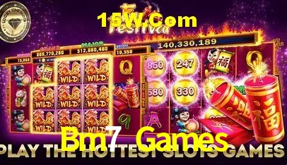 Interface moderna da plataforma Bm7 Games